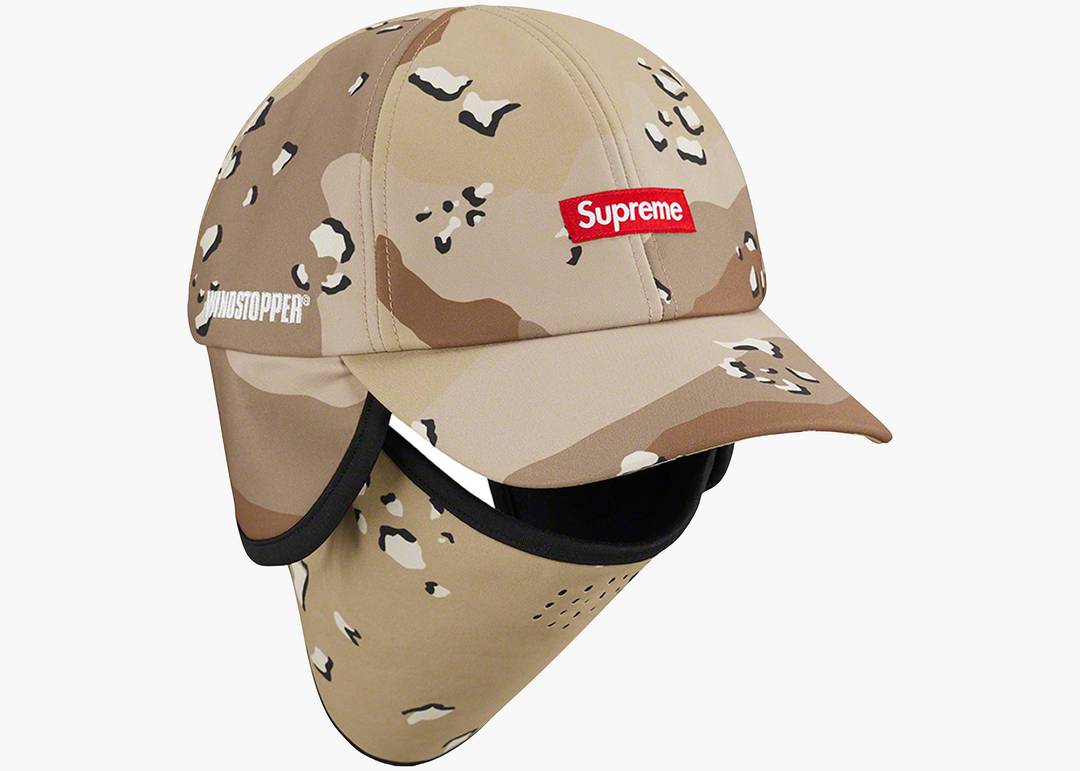 Supreme WINDSTOPPER Facemask 6-Panel Chocolate Chip Camo | Hype