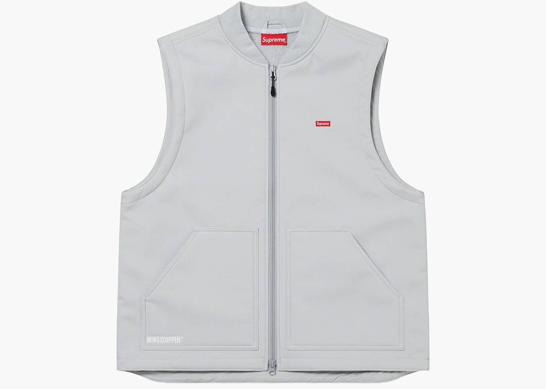 Supreme WINDSTOPPER Work Vest Light Grey | Hype Clothinga