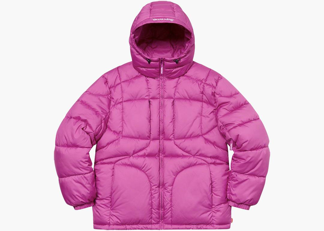 Supreme Warp Hooded Puffy Jacket Fuchsia | Hype Clothinga