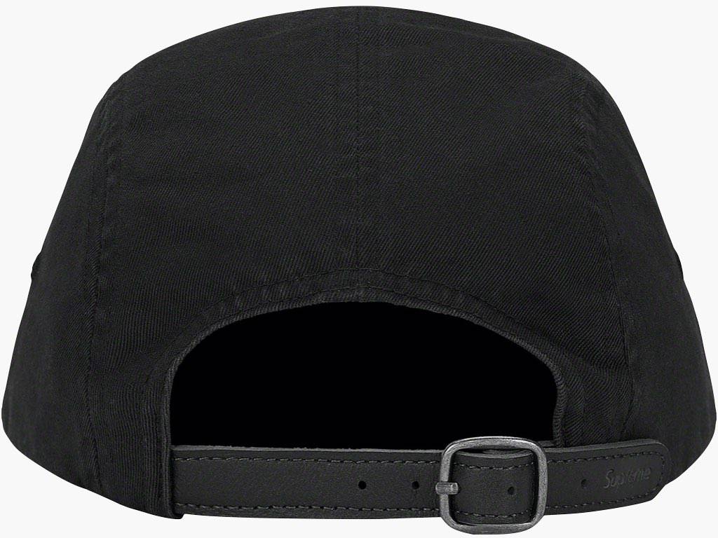 Supreme Washed Chino Twill Camp Cap Black | Hype Clothinga