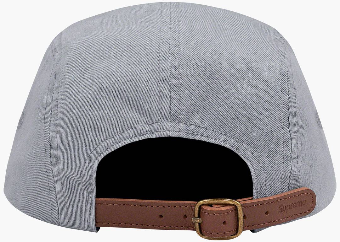 Supreme Washed Chino Twill Camp Cap Cap (SS22) Grey | Hype Clothinga
