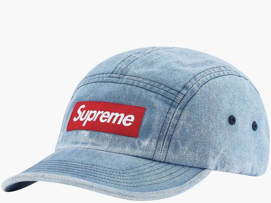 Supreme Washed Chino Twill Camp Cap Denim | Hype Clothinga