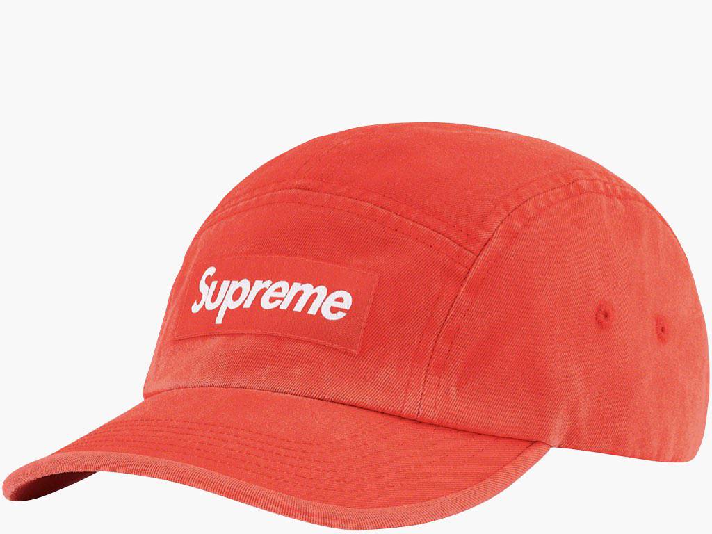 supreme washed chino twill camp cap