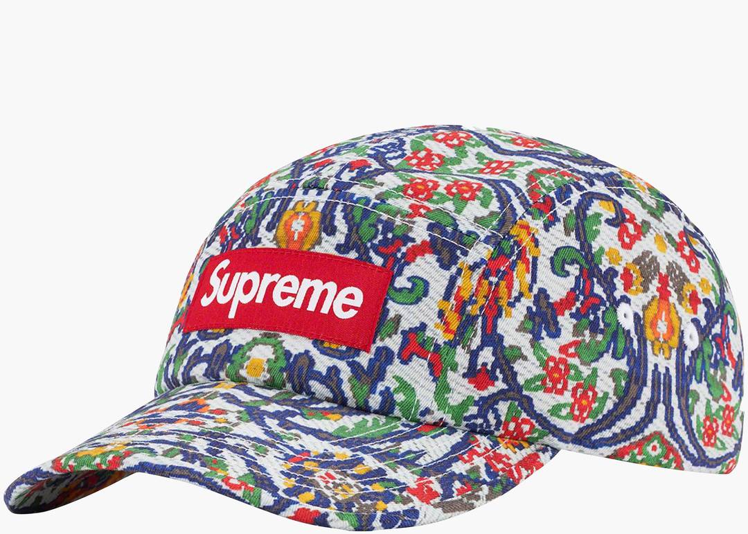 Supreme Washed Chino Twill Camp Cap (SS23) Tapestry | Hype