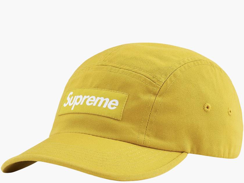 Supreme Washed Chino Twill Camp Cap Sulfur | Hype Clothinga