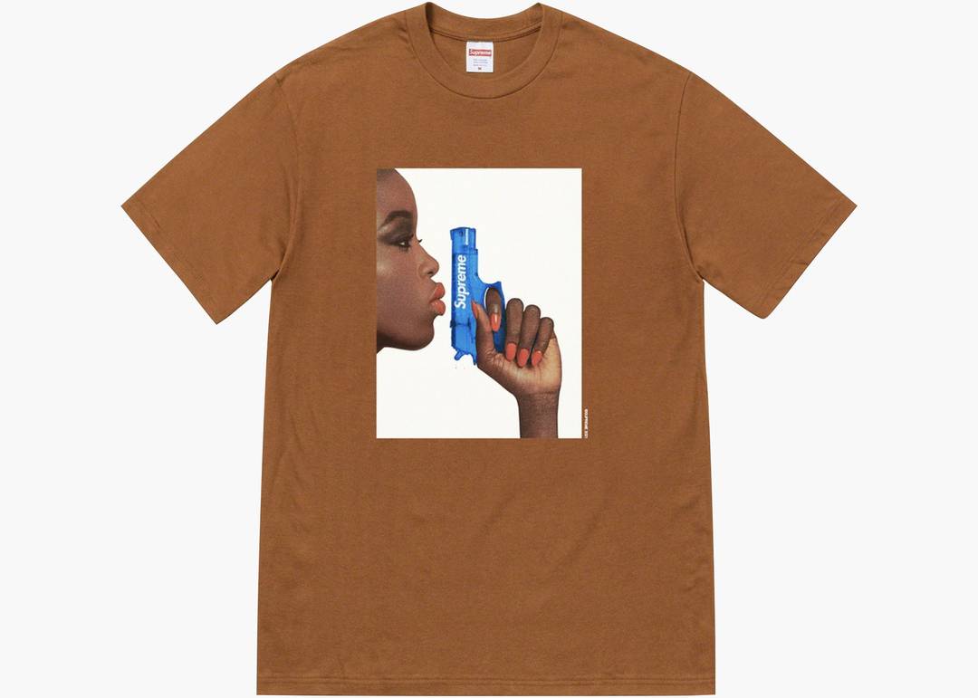 Supreme Water Pistol Tee T-shirt Brown