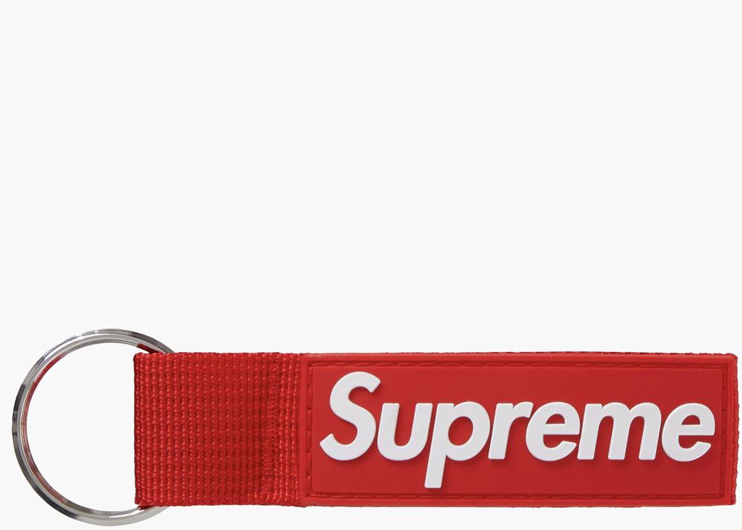 Supreme Webbing Keychain Red