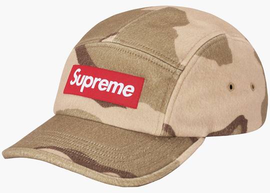 Supreme Wool Camp Cap Desert Camo