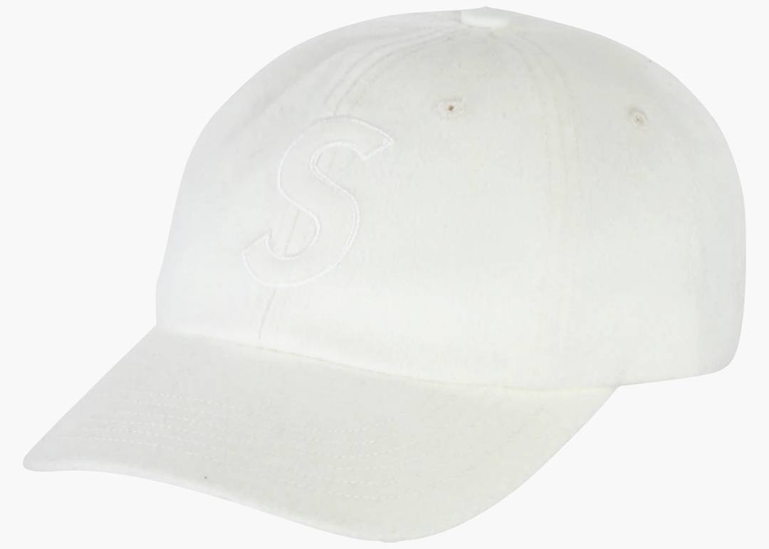 Supreme Wool S Logo 6 Panel (FW21) White | Hype Clothinga