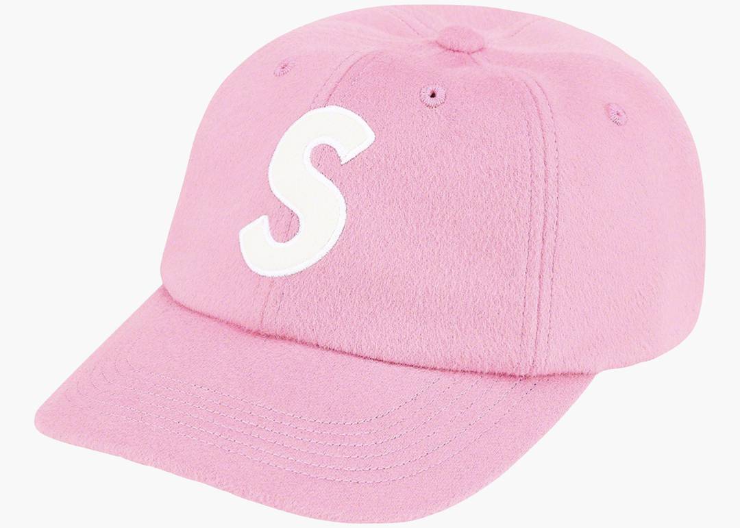 Supreme Wool S Logo 6 Panel (FW21) Pink | Hype Clothinga