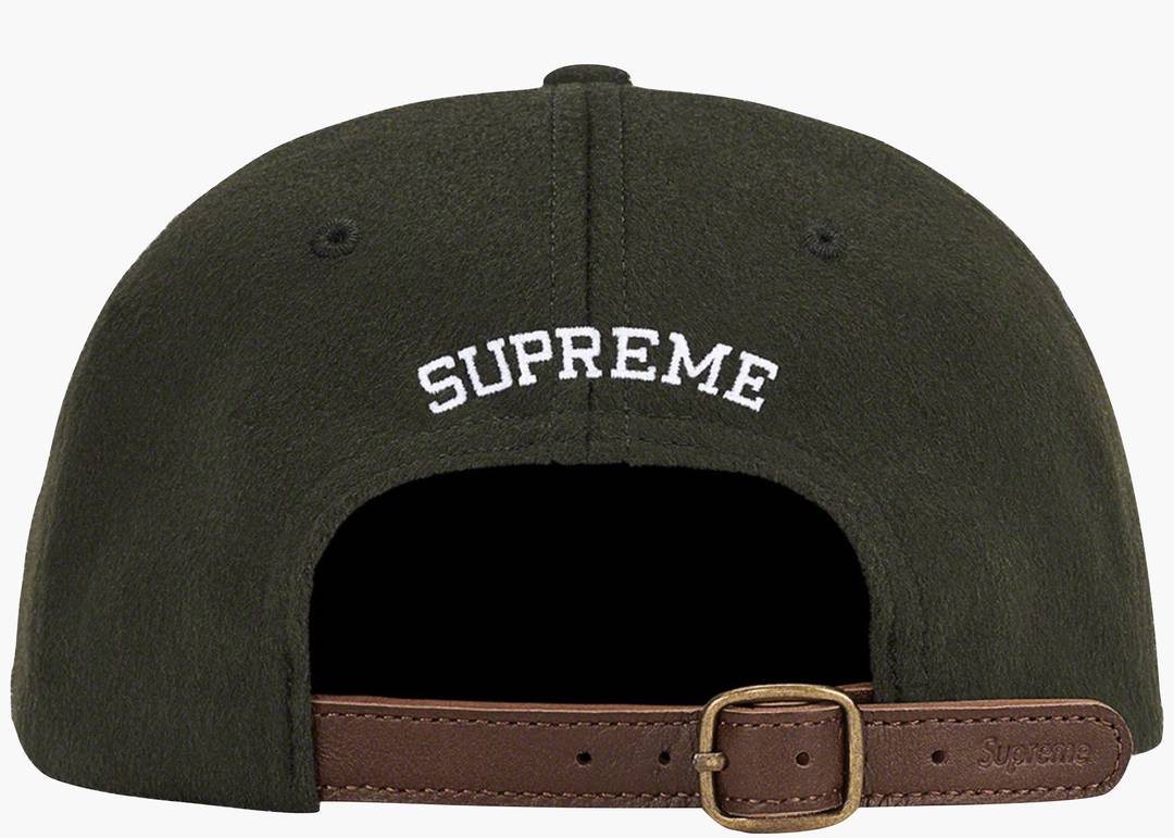 Supreme Wool S Logo 6 Panel (FW21) Olive | Hype Clothinga