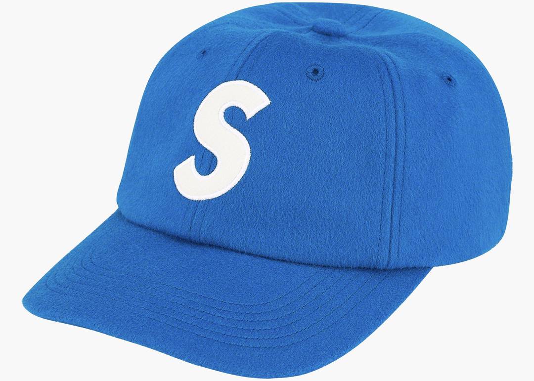 Supreme Wool S Logo 6 Panel (FW21) Blue | Hype Clothinga