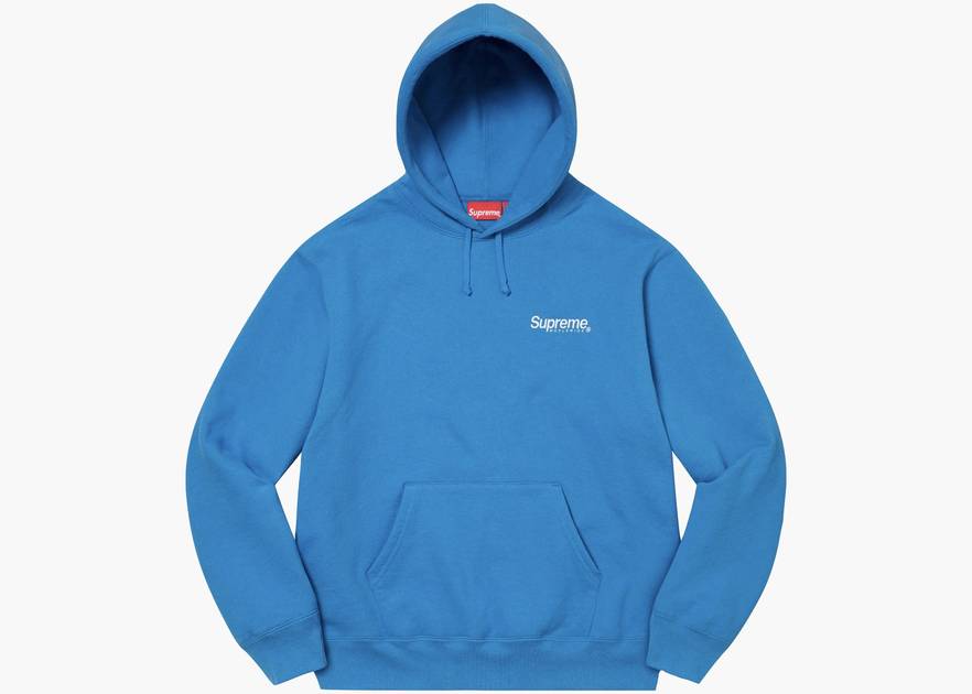 Supreme Worldwide Hooded Sweatshirt Blue | Hype Clothinga