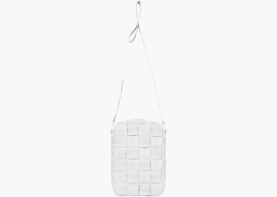 Supreme Woven Shoulder Bag White | Hype Clothinga