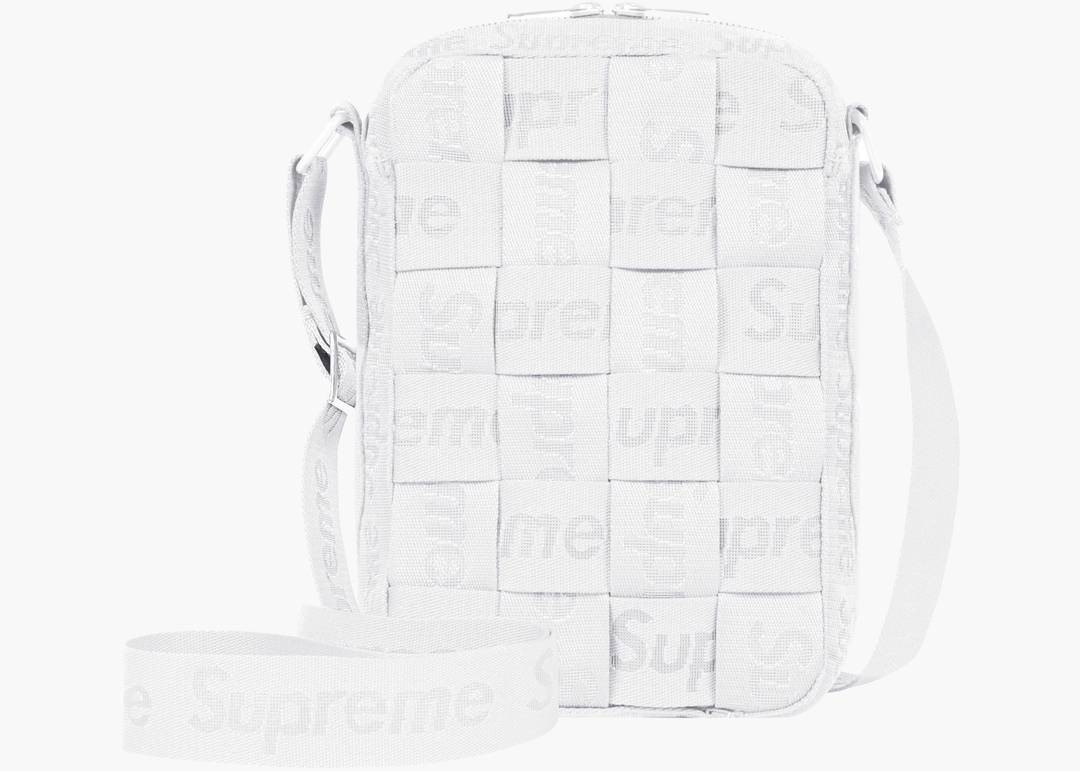 Supreme woven shoulder bag white 白-