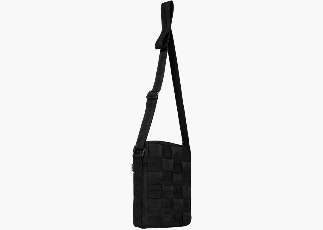 Supreme Woven Shoulder Bag Black | Hype Clothinga