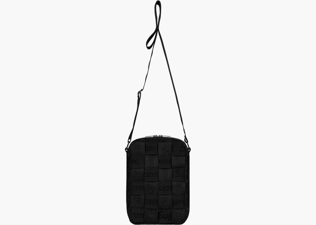 Supreme Woven Shoulder Bag Black | Hype Clothinga