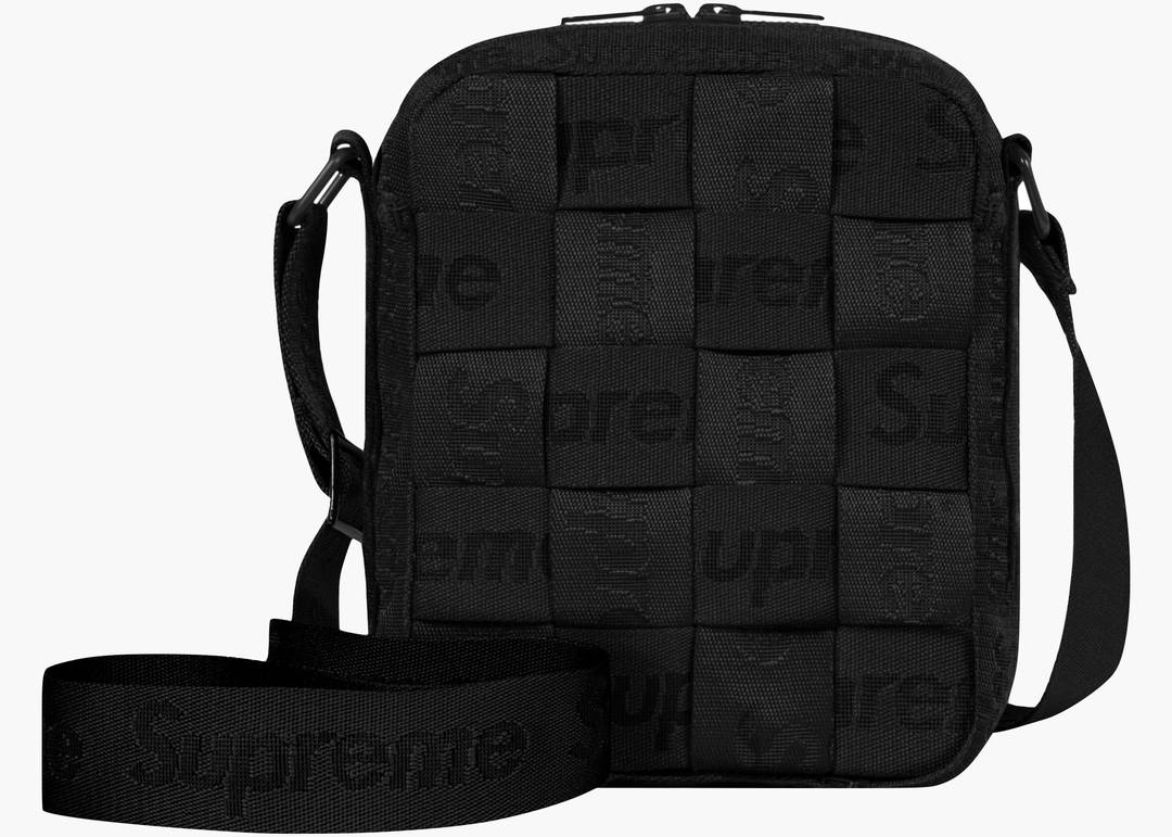 Supreme Woven Shoulder Bag Black | Hype Clothinga