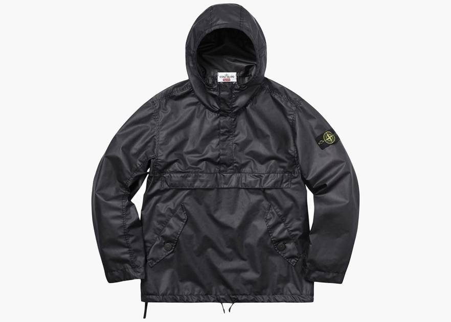 Supreme X Stone Island Poly Cover Anorak Black