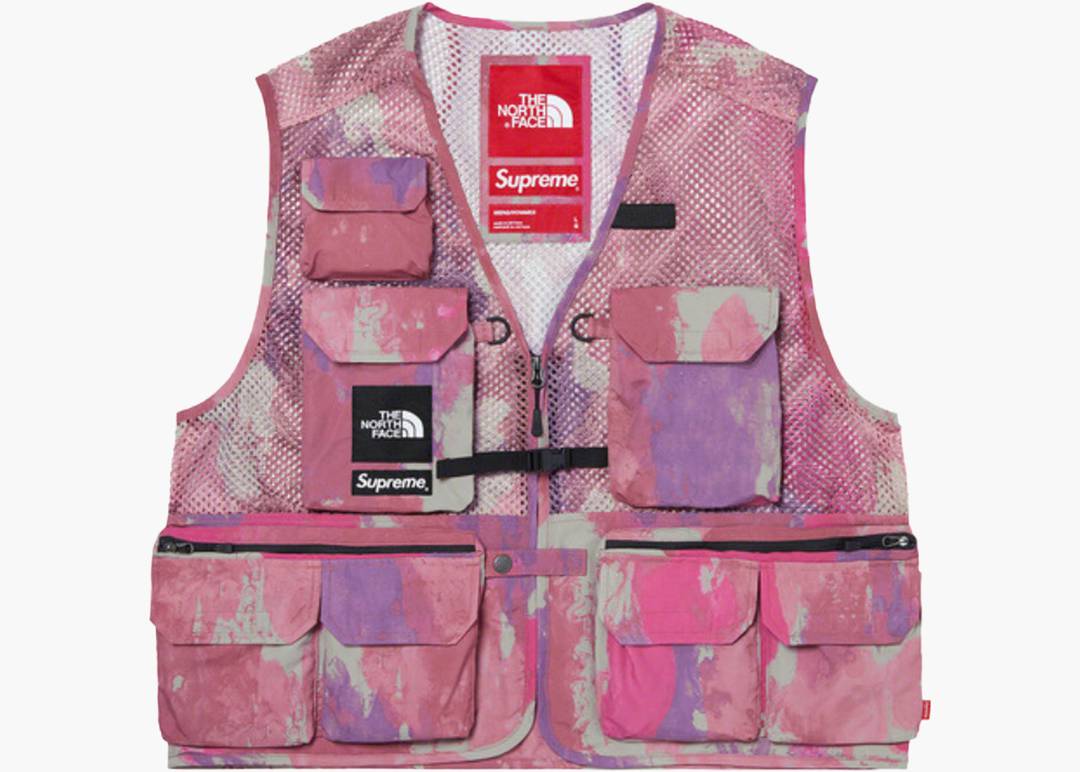 supreme TNF cargo vest multicolor XL