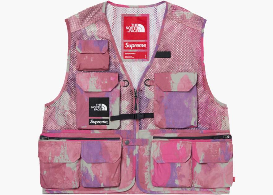 supreme TNF cargo vest multicolor XL-