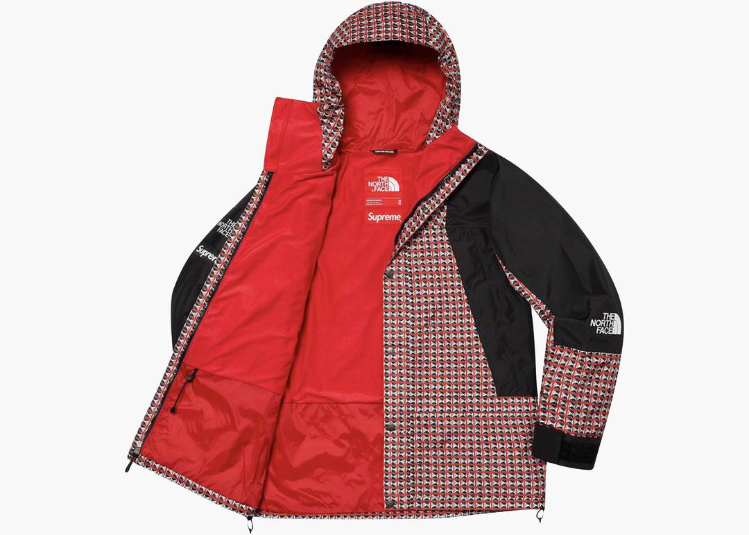 Supreme X The North Face Studded Mountain Light Jacket Red