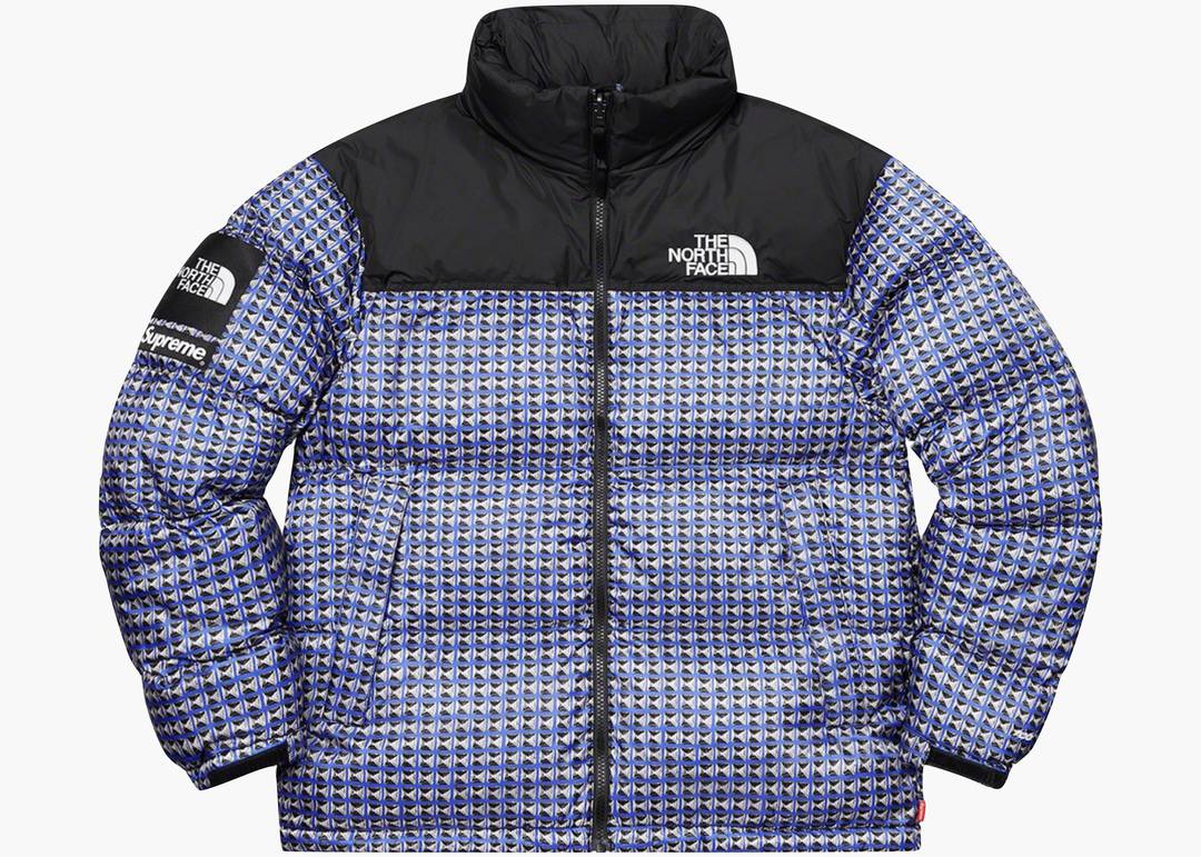 Supreme X The North Face Studded Nuptse Jacket Royal