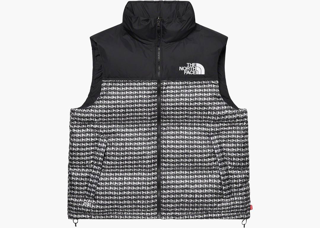 Supreme X The North Face Studded Nuptse Vest Black