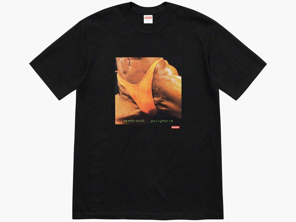 Supreme / Butthole Surfers Rembrandt Pussyhorse Tee Black