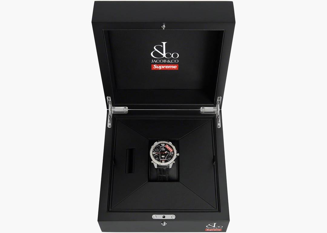 Supreme/jacob & Co. Time Zone 47mm Black Watch