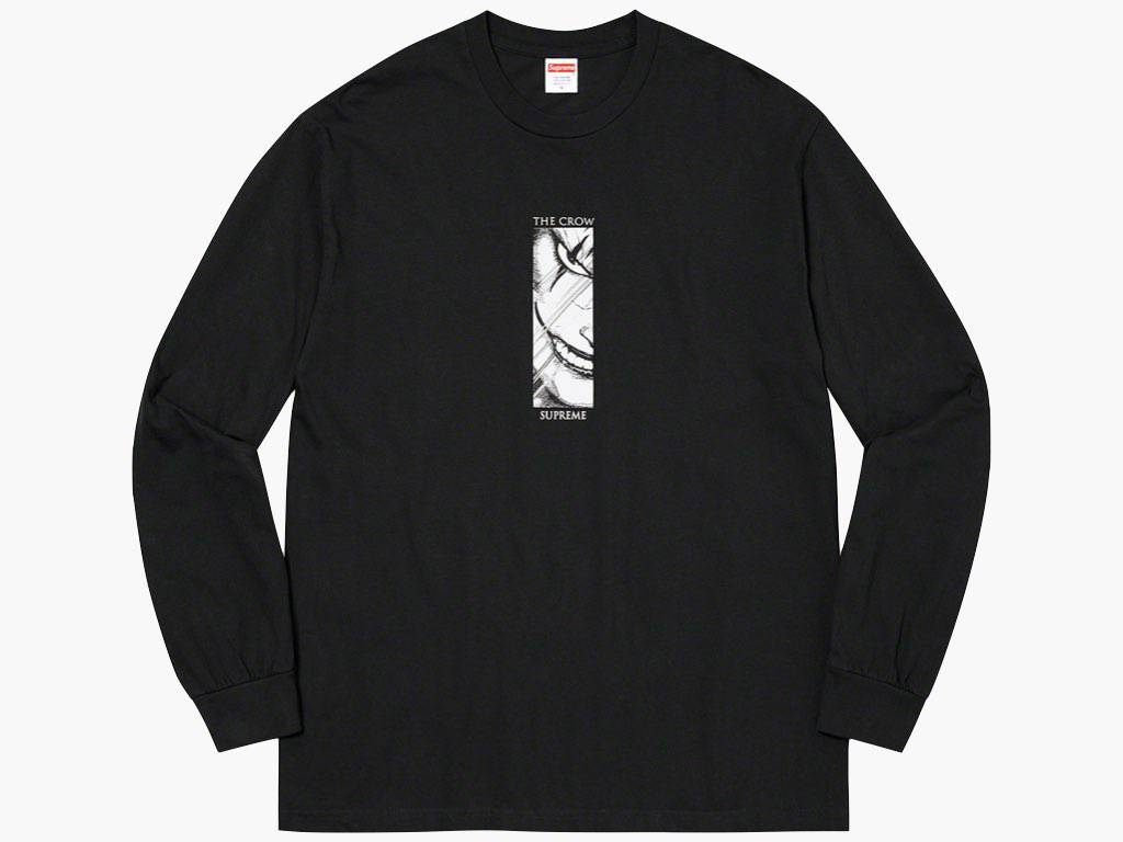 Supreme / The Crow L/S Tee Black | Hype Clothinga