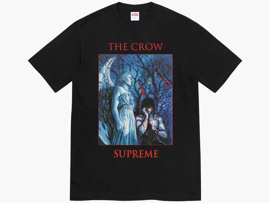 Supreme / The Crow Tee Black | Hype Clothinga