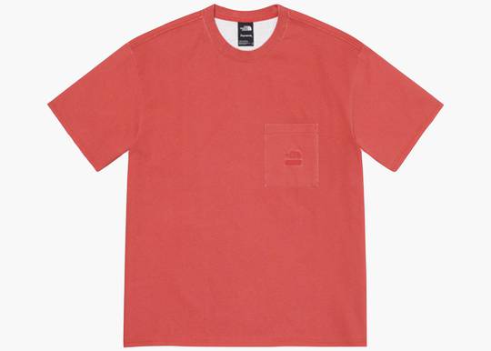 Supreme / The North Face Pigment Printed Pocket Tee Red