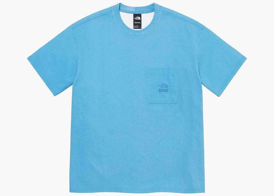 Supreme / The North Face Pigment Printed Pocket Tee Turquoise
