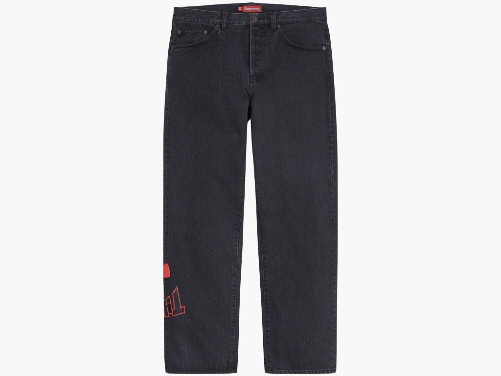 Supreme / Thrasher Regular Jean Washed Black | Hype Clothinga