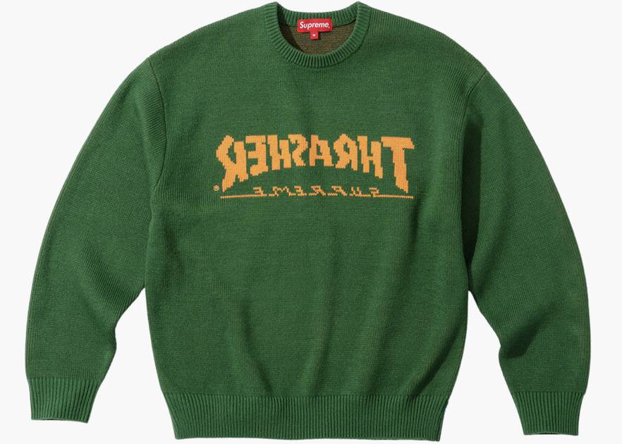 Supreme / Thrasher Sweater Green | Hype Clothinga