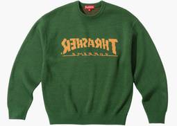 Supreme / Thrasher Sweater Green | Hype Clothinga