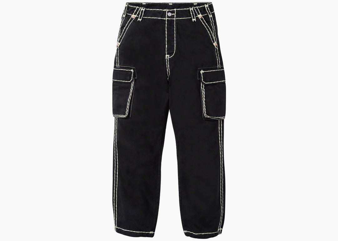 Supreme  True Religion Denim Cargo Pant Black  Hype Clothinga