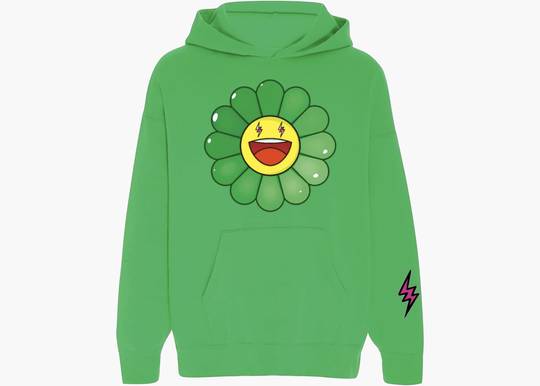 J Balvin x Takashi Murakami Flower Hoodie Black