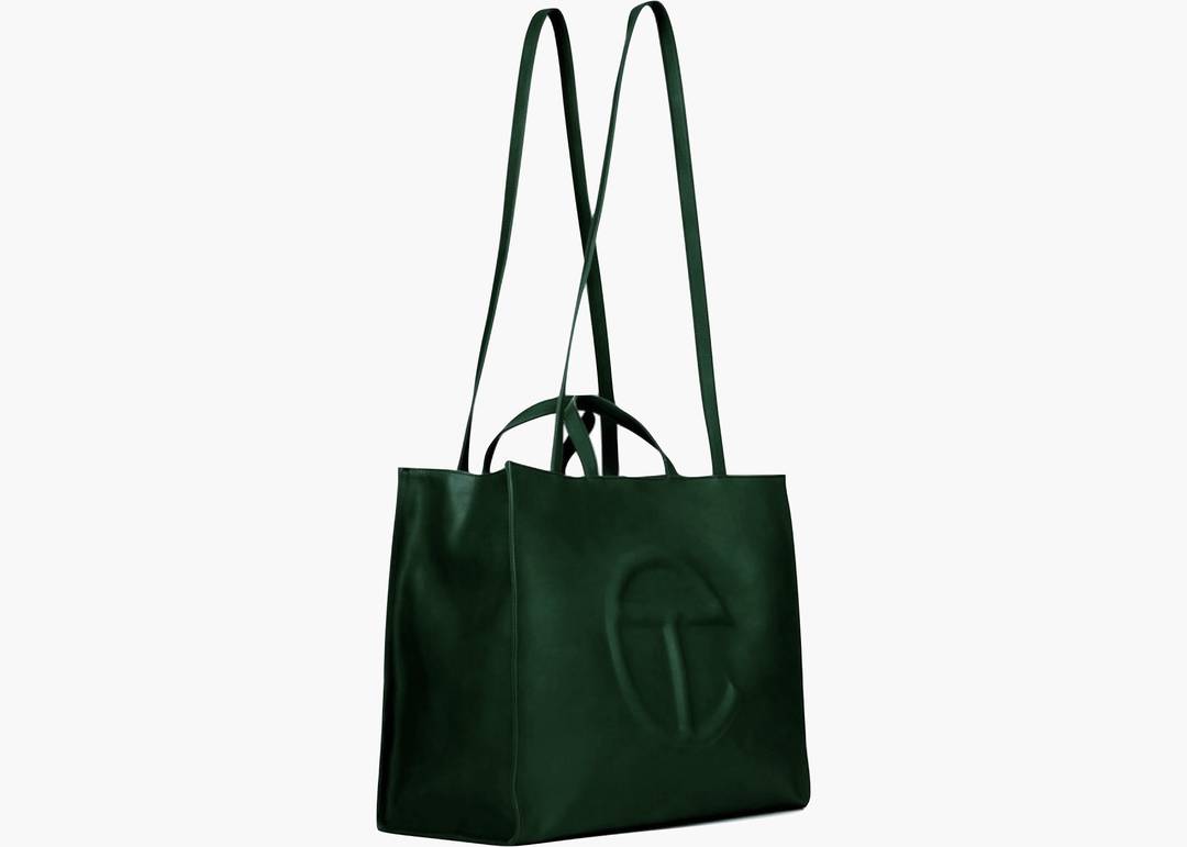 Telfar Large Dark Olive Shopping Bag