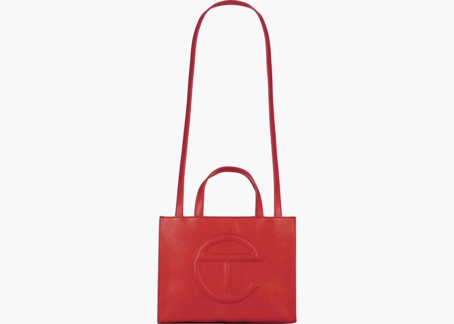 medium red telfar bag