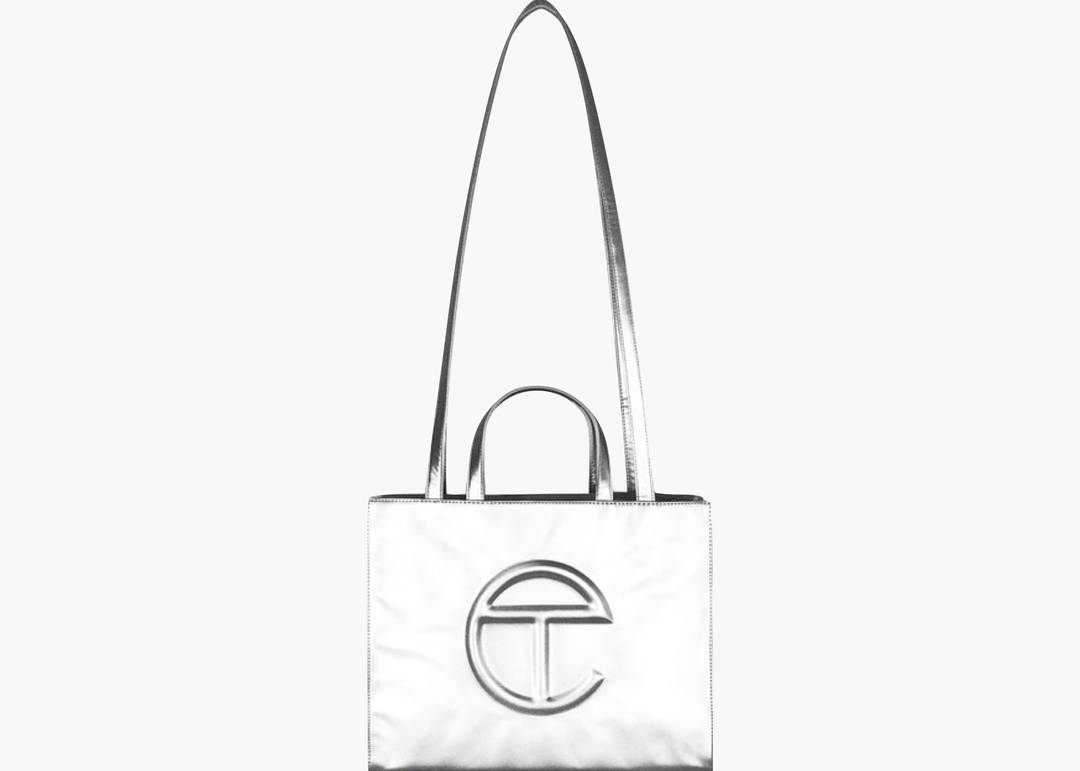 TELFAR Borsa Shopping Medium Bag - Silver