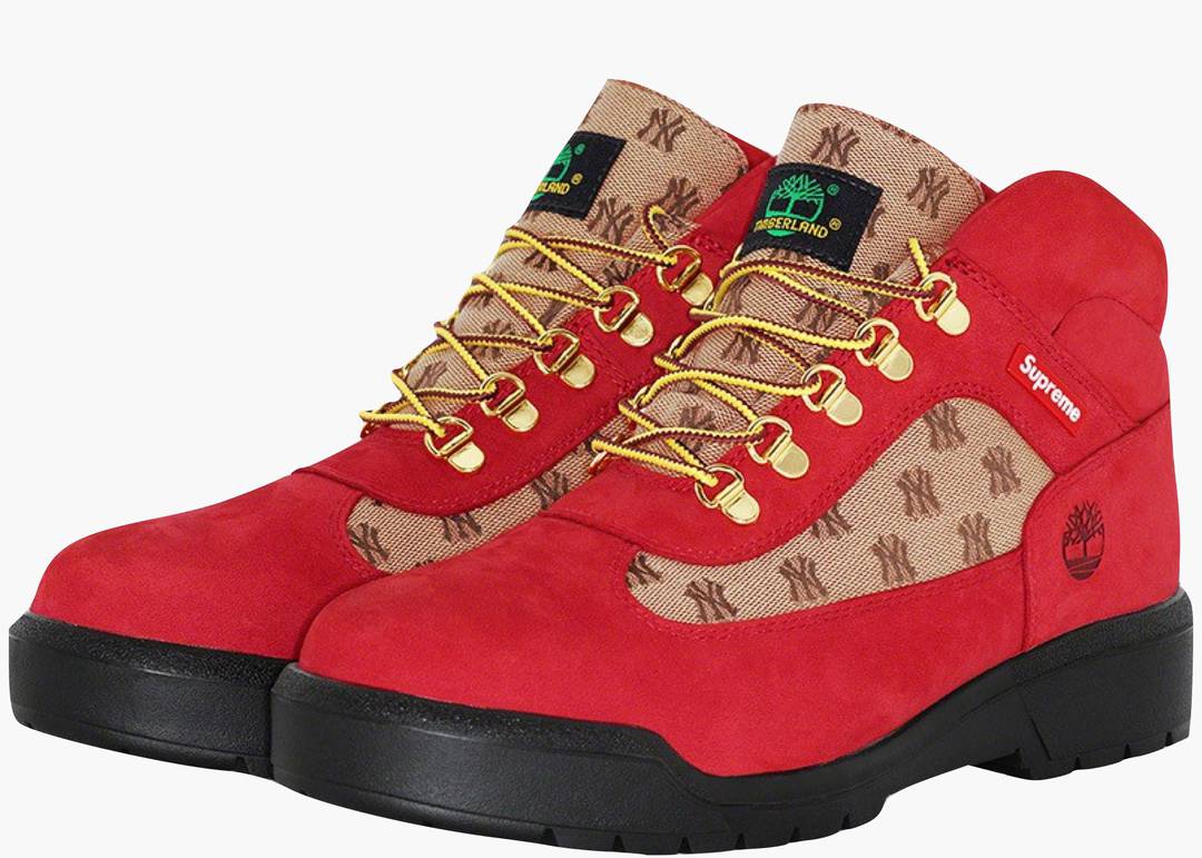 Timberland Field Boot Supreme New York Yankees Red | Hype Clothinga