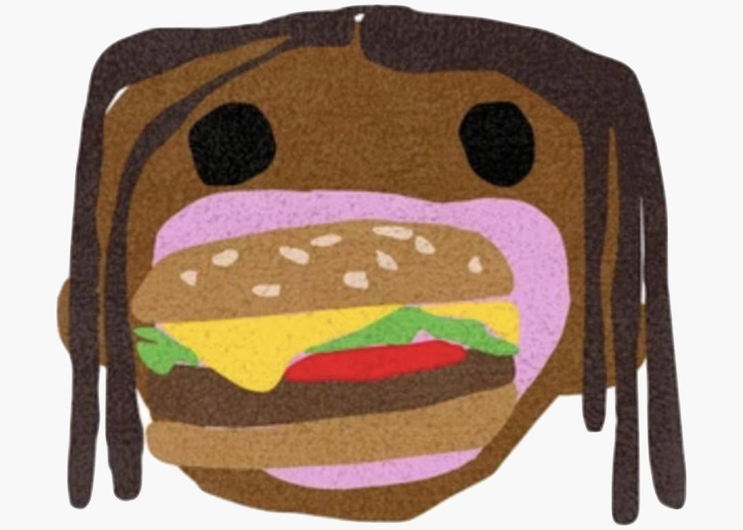 Travis Scott x McDonalds CJ Burger Mouth Rug | Hype Clothinga Travis Scott x McDonalds CJ Burger Mouth Rug | Hype Clothinga