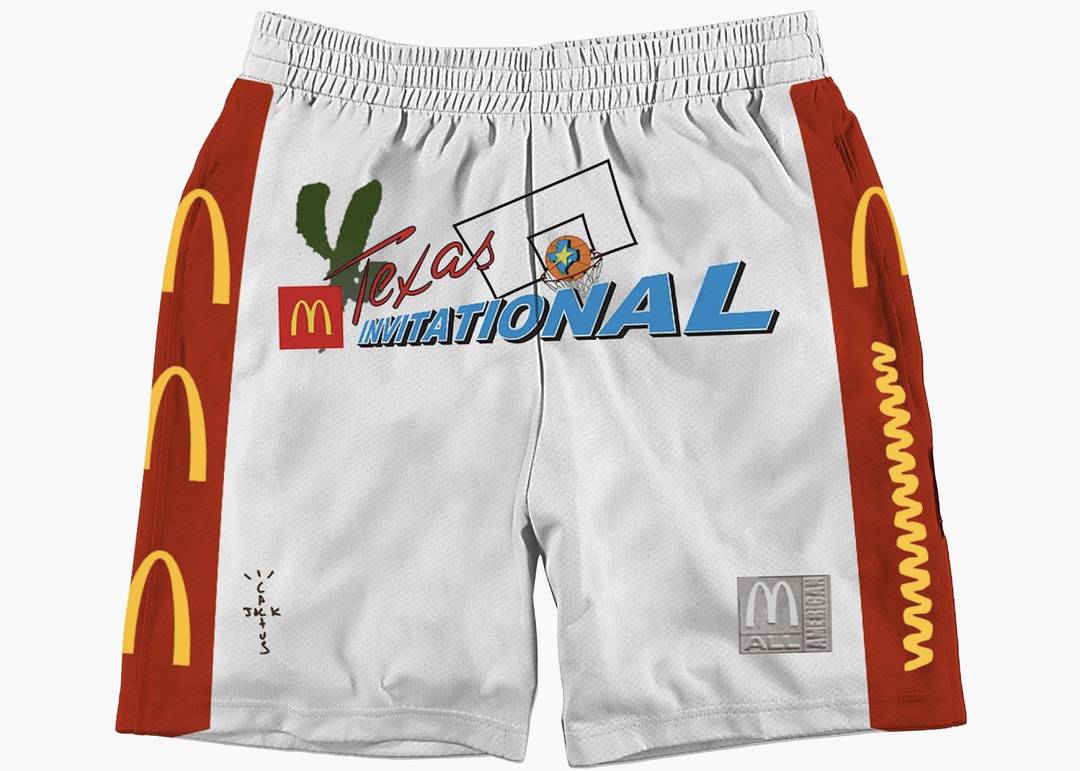 Travis Scott X Mcdonald's Cactus Jack All American Shorts