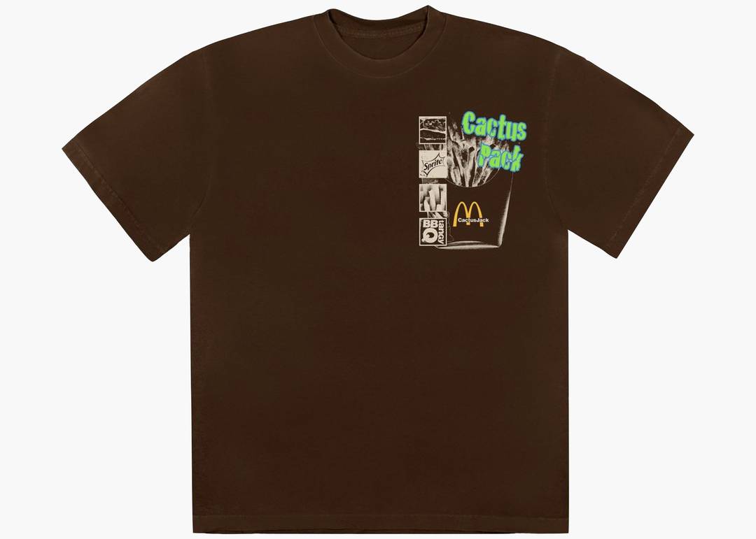 Travis Scott X Mcdonald's Cactus Pack Vintage Promo T-shirt Brown