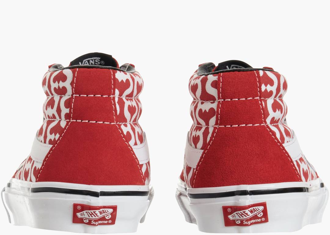 Vans Skate Grosso Mid Supreme Monogram S Logo Red