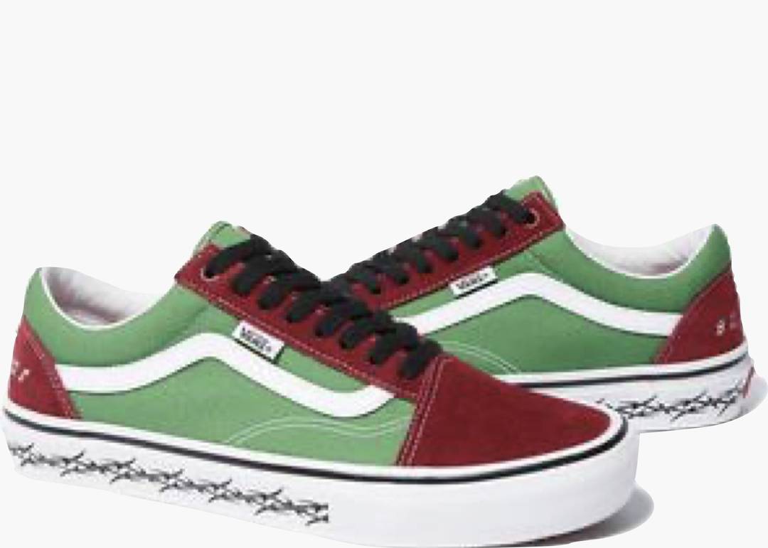 Vans Skate Old Skool Supreme Tribal Barbed Wire Pink Men's