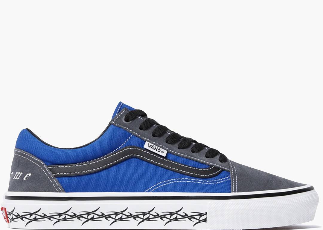 Vans Skate Old Skool Supreme Tribal Barbed Wire Royal