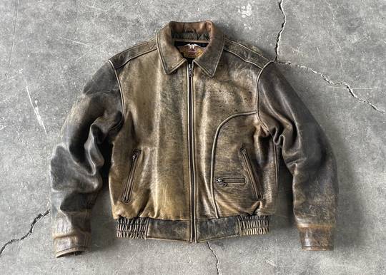 Vintage Archive Harley Davidson Bomber Leather Jacket  00161 Hype Clothinga Limited Edition.